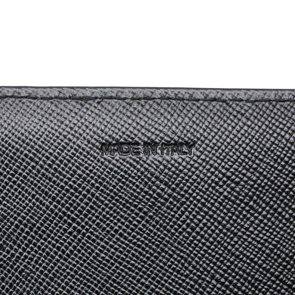 プラダ サフィアーノ テスート 三角ロゴプレート 長財布 M201 ブラック ナイロン レザー レディース PRADA 【中古】