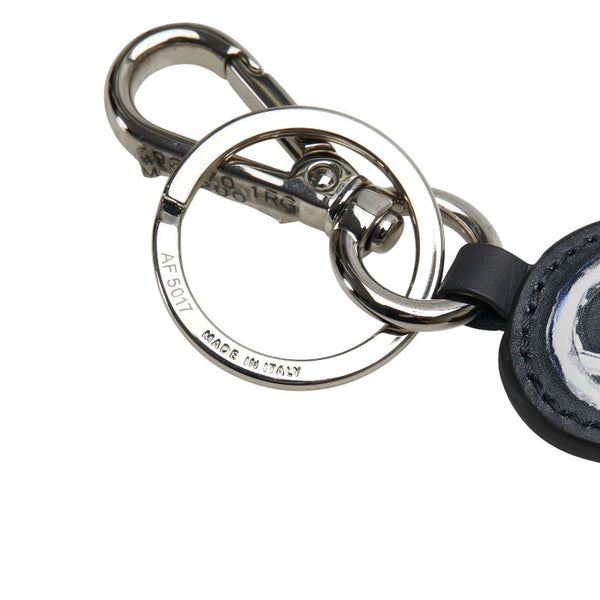フェンディ キー 鍵 モチーフ チャーム キーホルダー ブラック マルチカラー レザー レディース FENDI 【中古】