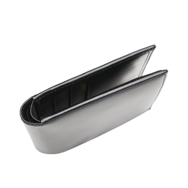 カルティエ パシャ 二つ折り財布 ブラック カーフスキン レディース CARTIER 【中古】