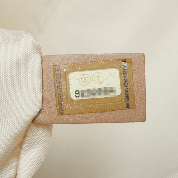 シャネル ニュートラベルライン ココマーク ハンドバッグ ベージュ ピンク ナイロン レザー レディース CHANEL 【中古】