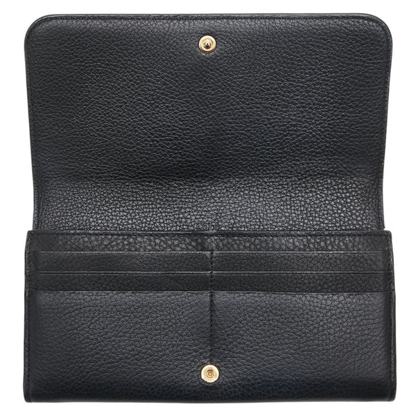 クロエ アルファベット 長財布 ブラック レザー レディース Chloe 【中古】