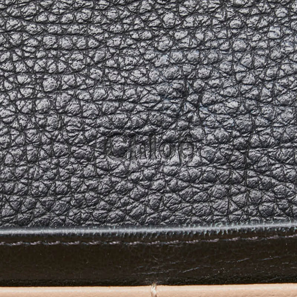 クロエ アルファベット 長財布 ブラック レザー レディース Chloe 【中古】