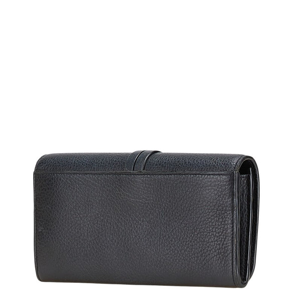 クロエ アルファベット 長財布 ブラック レザー レディース Chloe 【中古】
