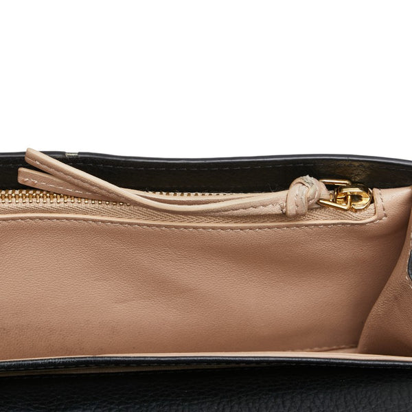 クロエ アルファベット 長財布 ブラック レザー レディース Chloe 【中古】