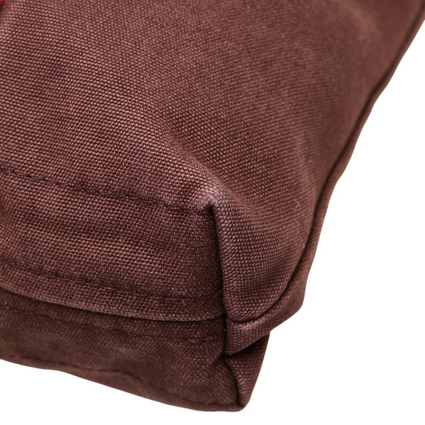 エルメス フールトゥ カバス トートバッグ ハンドバッグ ブラウン レッド キャンバス レディース HERMES 【中古】