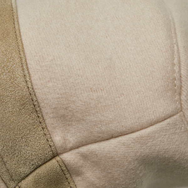 エルメス バケットハット 帽子 サイズ:56 アイボリー グリーン カシミヤ アンゴラ レディース HERMES 【中古】