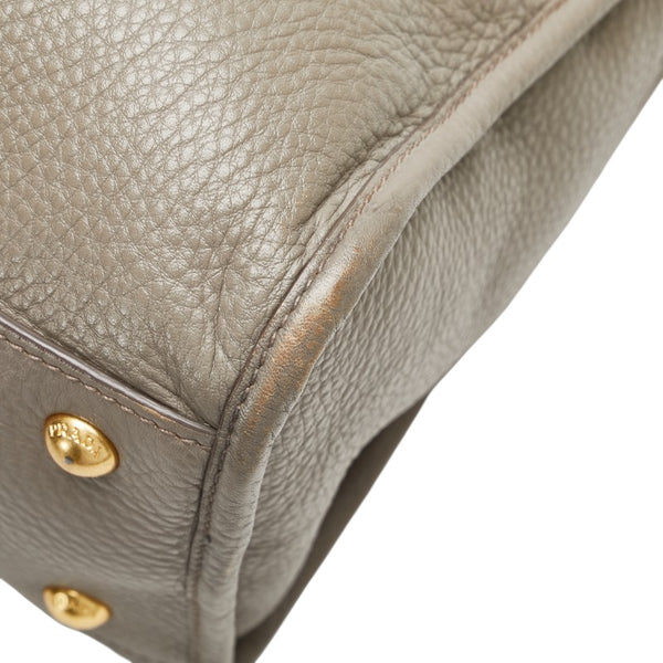 プラダ ハンドバッグ ショルダーバッグ 2WAY グレー レザー レディース PRADA 【中古】