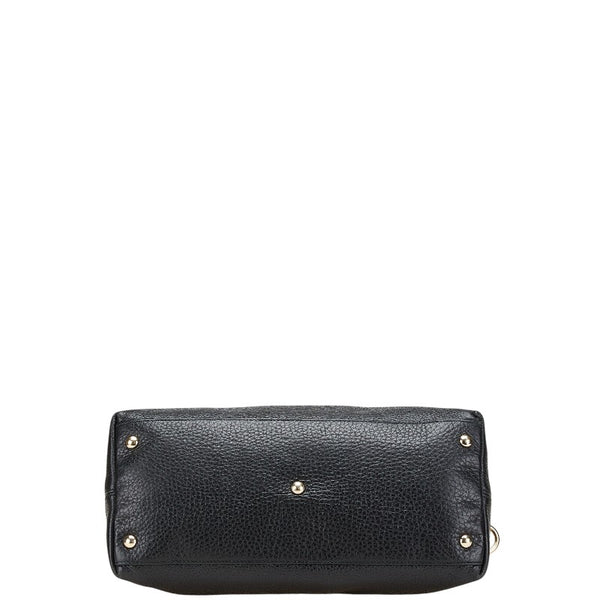 グッチ ソーホー タッセル ハンドバッグ ショルダーバッグ 2WAY 308362 ブラック レザー レディース GUCCI 【中古】