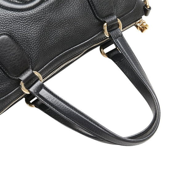 グッチ ソーホー タッセル ハンドバッグ ショルダーバッグ 2WAY 308362 ブラック レザー レディース GUCCI 【中古】