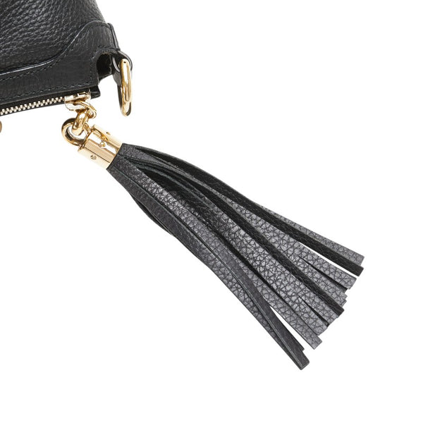 グッチ ソーホー タッセル ハンドバッグ ショルダーバッグ 2WAY 308362 ブラック レザー レディース GUCCI 【中古】