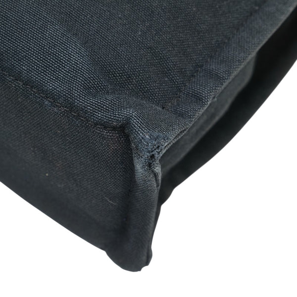 エルメス フールトゥ トートPM ハンドバッグ トートバッグ ブラック グレー キャンバス レディース HERMES 【中古】