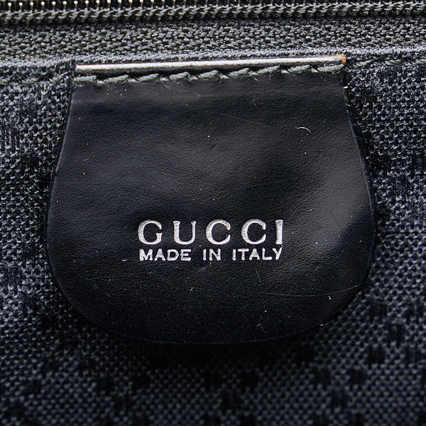 グッチ バンブー リュック バックパック 003 2058 0016 ブラック パテントレザー ナイロン レディース GUCCI 【中古】