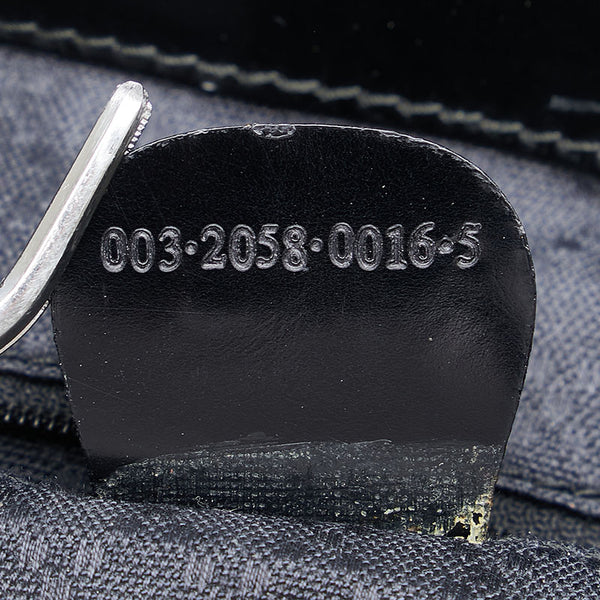 グッチ バンブー リュック バックパック 003 2058 0016 ブラック パテントレザー ナイロン レディース GUCCI 【中古】