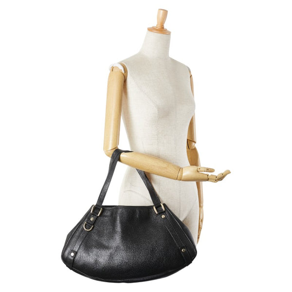 グッチ アビー ハンドバッグ ワンショルダーバッグ 130736 ブラック レザー レディース GUCCI 【中古】