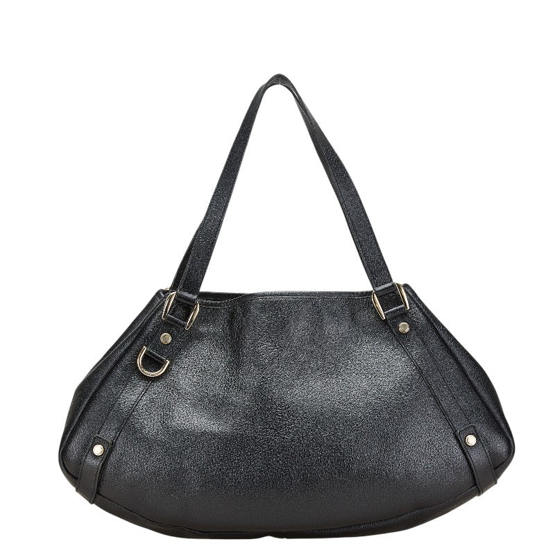 グッチ アビー ハンドバッグ ワンショルダーバッグ 130736 ブラック レザー レディース GUCCI 【中古】