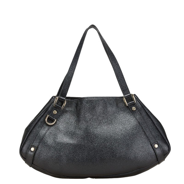 グッチ アビー ハンドバッグ ワンショルダーバッグ 130736 ブラック レザー レディース GUCCI 【中古】