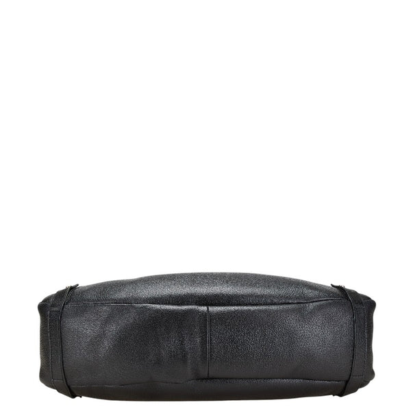 グッチ アビー ハンドバッグ ワンショルダーバッグ 130736 ブラック レザー レディース GUCCI 【中古】