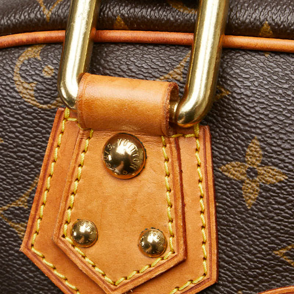 ルイ ヴィトン モノグラム マンハッタンGM ハンドバッグ ボストンバッグ M40025 ブラウン PVC レザー レディース LOUIS VUITTON 【中古】