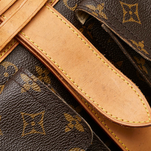 ルイ ヴィトン モノグラム マンハッタンGM ハンドバッグ ボストンバッグ M40025 ブラウン PVC レザー レディース LOUIS VUITTON 【中古】