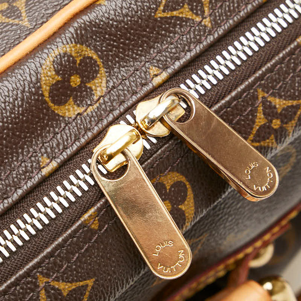 ルイ ヴィトン モノグラム マンハッタンGM ハンドバッグ ボストンバッグ M40025 ブラウン PVC レザー レディース LOUIS VUITTON 【中古】