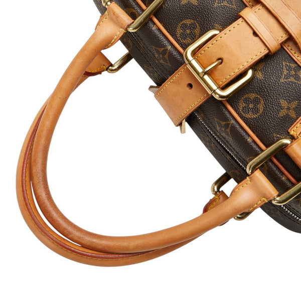 ルイ ヴィトン モノグラム マンハッタンGM ハンドバッグ ボストンバッグ M40025 ブラウン PVC レザー レディース LOUIS VUITTON 【中古】