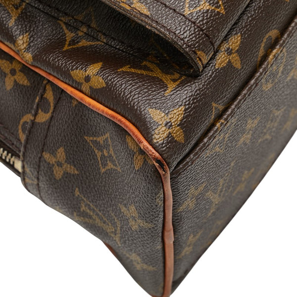 ルイ ヴィトン モノグラム マンハッタンGM ハンドバッグ ボストンバッグ M40025 ブラウン PVC レザー レディース LOUIS VUITTON 【中古】