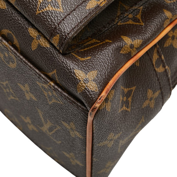 ルイ ヴィトン モノグラム マンハッタンGM ハンドバッグ ボストンバッグ M40025 ブラウン PVC レザー レディース LOUIS VUITTON 【中古】
