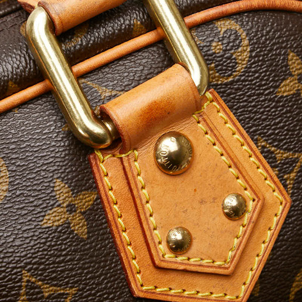 ルイ ヴィトン モノグラム マンハッタンGM ハンドバッグ ボストンバッグ M40025 ブラウン PVC レザー レディース LOUIS VUITTON 【中古】