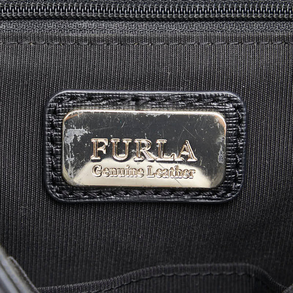 フルラ ニューディジー チェーン ショルダーバッグ ブラック レザー レディース Furla 【中古】