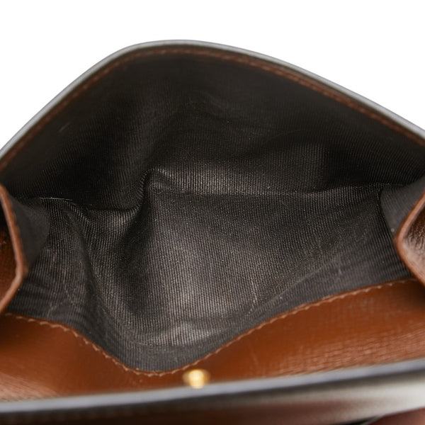 グッチ GGスプリーム シェリーライン ジャッキー 1961 二つ折り財布 658550 ベージュ ブラウン PVC レザー レディース GUCCI 【中古】