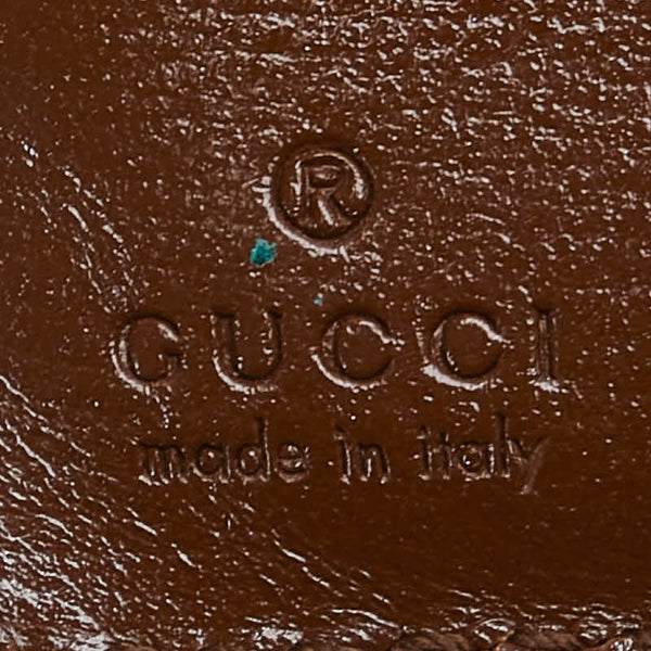 グッチ GGスプリーム シェリーライン ジャッキー 1961 二つ折り財布 658550 ベージュ ブラウン PVC レザー レディース GUCCI 【中古】