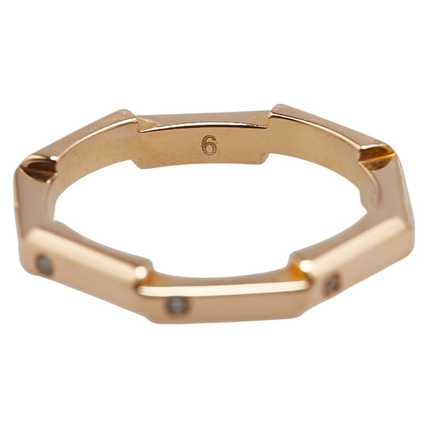 グッチ Link to Love トゥラブ ミラー リング ダイヤモンド リング 指輪 #9 K18PG ピンクゴールド レディース GUCCI 【中古】
