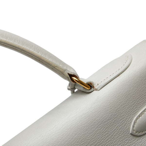 エルメス ケリー32 ゴールド金具 ハンドバッグ ショルダーバッグ 2WAY オフホワイト クシュベル レディース HERMES 【中古】