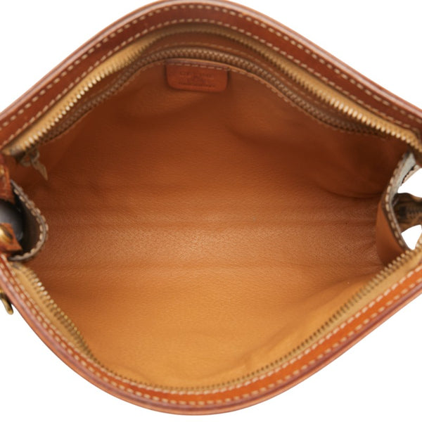 セリーヌ マカダム クラッチバッグ セカンドバッグ ブラウン PVC レザー レディース CELINE 【中古】