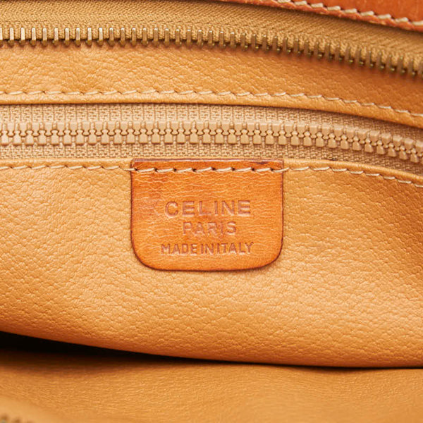 セリーヌ マカダム クラッチバッグ セカンドバッグ ブラウン PVC レザー レディース CELINE 【中古】