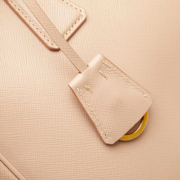 プラダ サフィアーノ ガレリア ハンドバッグ BN1801 ベージュ レザー レディース PRADA 【中古】
