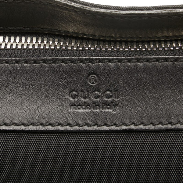 グッチ 斜め掛け ショルダーバッグ 92560 ブラック キャンバス レザー レディース GUCCI 【中古】