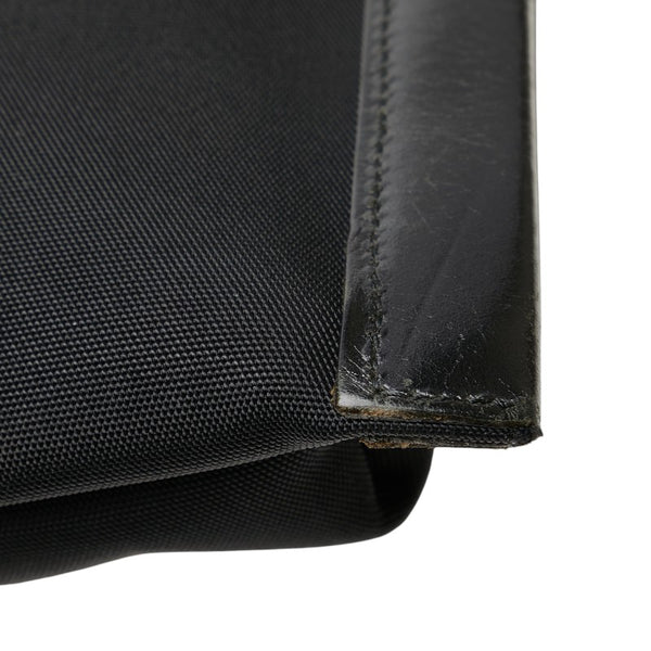 グッチ 斜め掛け ショルダーバッグ 019 0424 ブラック レザー ナイロンキャンバス レディース GUCCI 【中古】