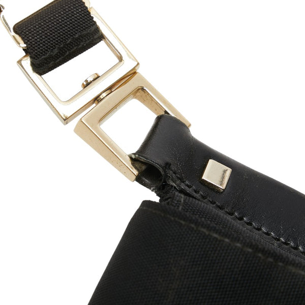 グッチ 斜め掛け ショルダーバッグ 019 0424 ブラック レザー ナイロンキャンバス レディース GUCCI 【中古】