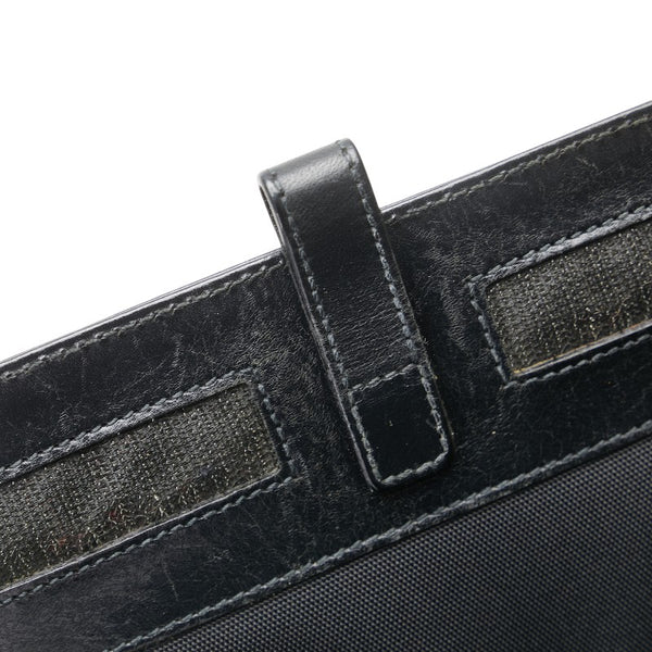 グッチ 斜め掛け ショルダーバッグ 019 0424 ブラック レザー ナイロンキャンバス レディース GUCCI 【中古】