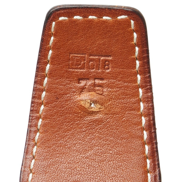 エルメス コンスタンス リバーシブル ベルト サイズ：75 ブラック ブラウン ボックスカーフ レディース HERMES 【中古】