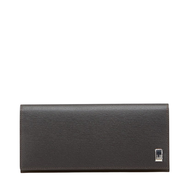 ダンヒル サイドカー 長財布 DUFP1010E ブラック カーフレザー メンズ Dunhill 【中古】