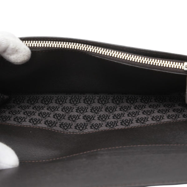 ダンヒル サイドカー 長財布 DUFP1010E ブラック カーフレザー メンズ Dunhill 【中古】