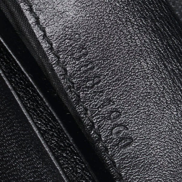 グッチ 三つ折り財布 ブラック レザー レディース GUCCI 【中古】