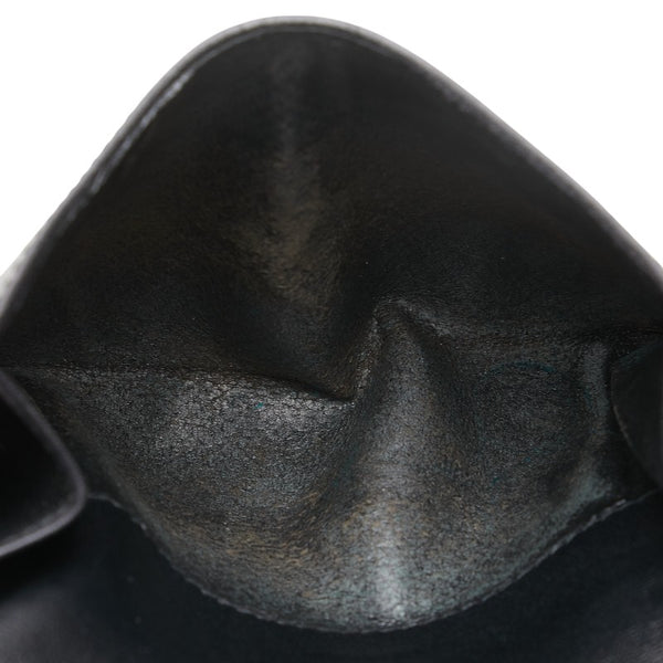 グッチ 三つ折り財布 ブラック レザー レディース GUCCI 【中古】