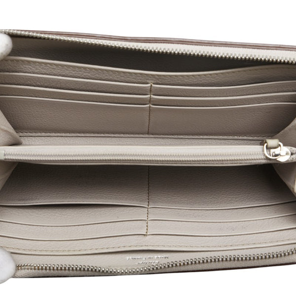 カルティエ 長財布 L3001620 グレー レザー レディース CARTIER 【中古】