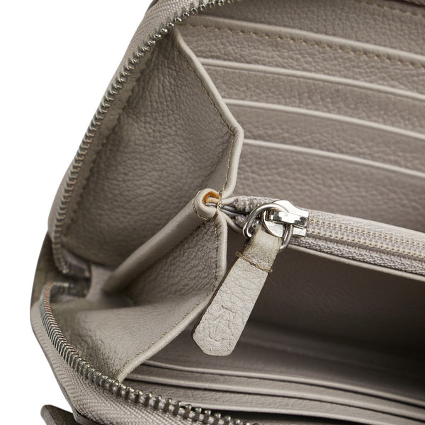 カルティエ 長財布 L3001620 グレー レザー レディース CARTIER 【中古】