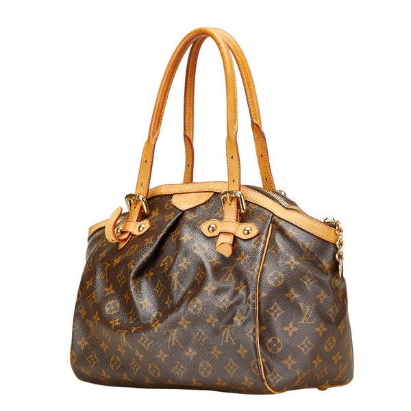 ルイ ヴィトン モノグラム ティヴォリGM ハンドバッグ ショルダーバッグ M40144 ブラウン PVC レザー レディース LOUIS VUITTON 【中古】
