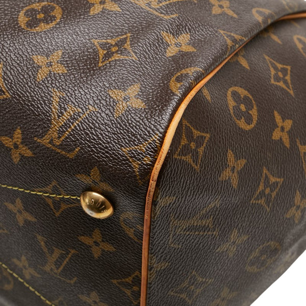 ルイ ヴィトン モノグラム ティヴォリGM ハンドバッグ ショルダーバッグ M40144 ブラウン PVC レザー レディース LOUIS VUITTON 【中古】