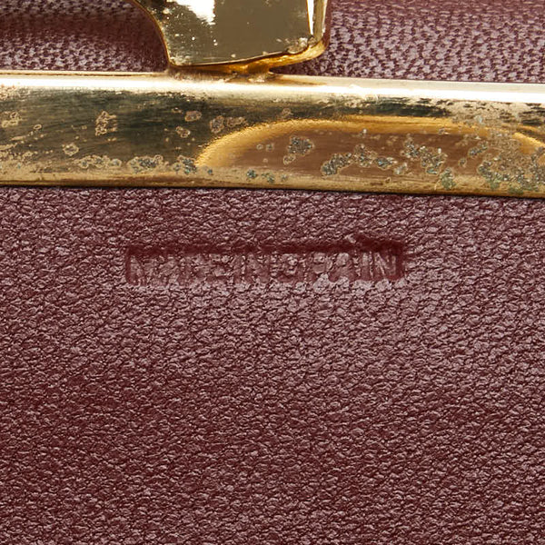 カルティエ マストライン 長財布 ボルドー ワインレッド レザー レディース CARTIER 【中古】